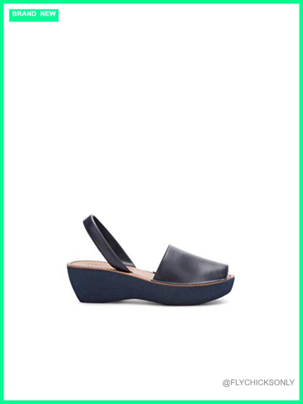 Two-Piece Platform Wedge Slingback Sandal Peep Toe Cushioned Comfort Casual